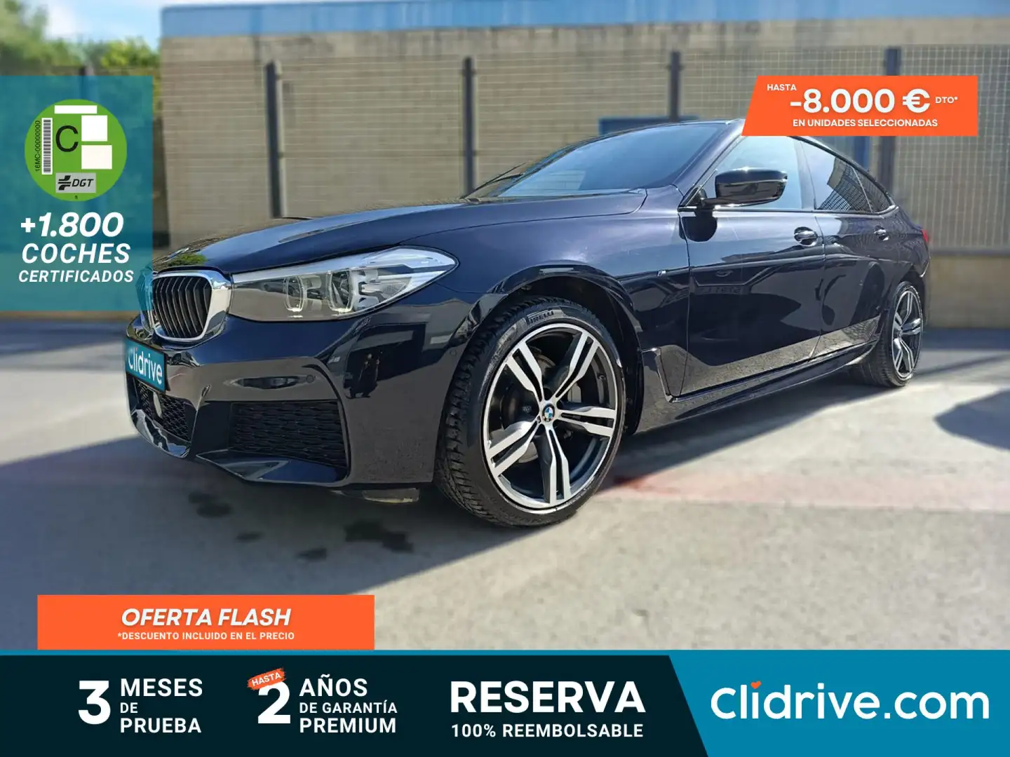 BMW 620 620dA Gran Turismo xDrive Negro - 1