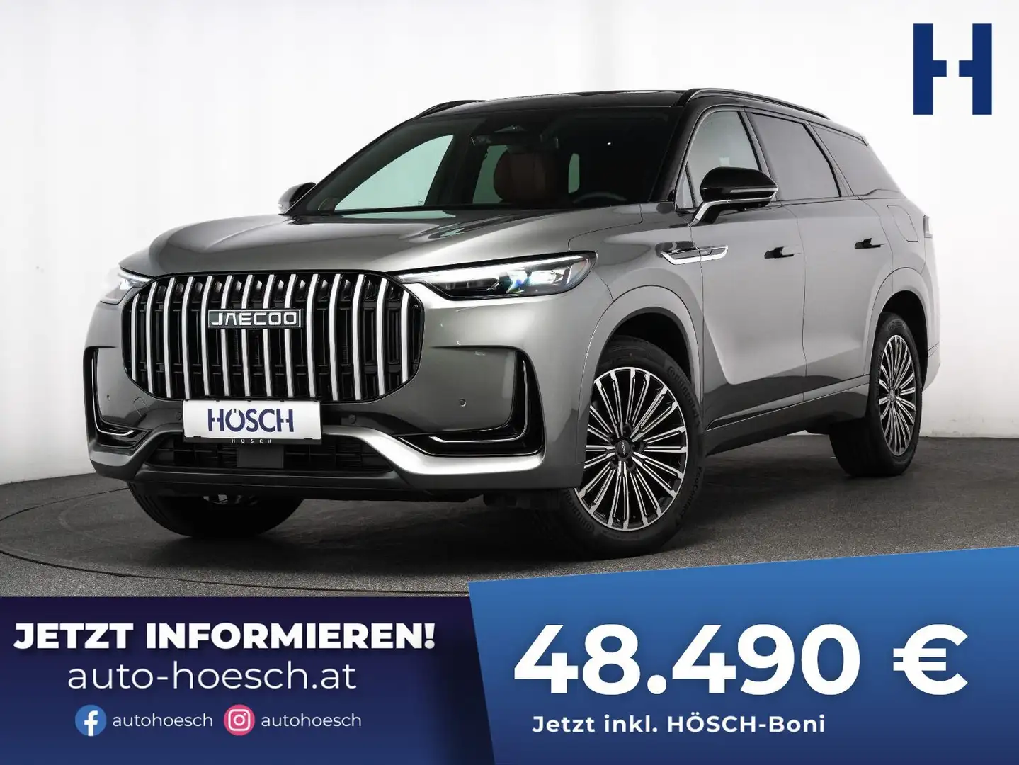 Jaecoo J8 PHEV PREMIUM 7-SITZE PANO HEAD-UP 540° Silber - 1