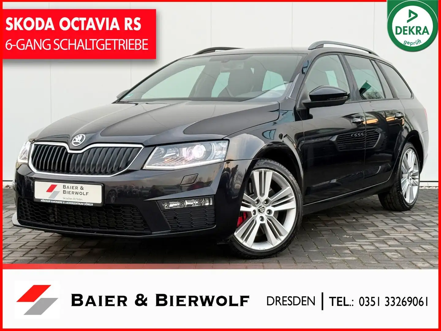 Skoda Octavia Combi RS 2.0TDI 6-GANG SCHALTER XENON Fekete - 1