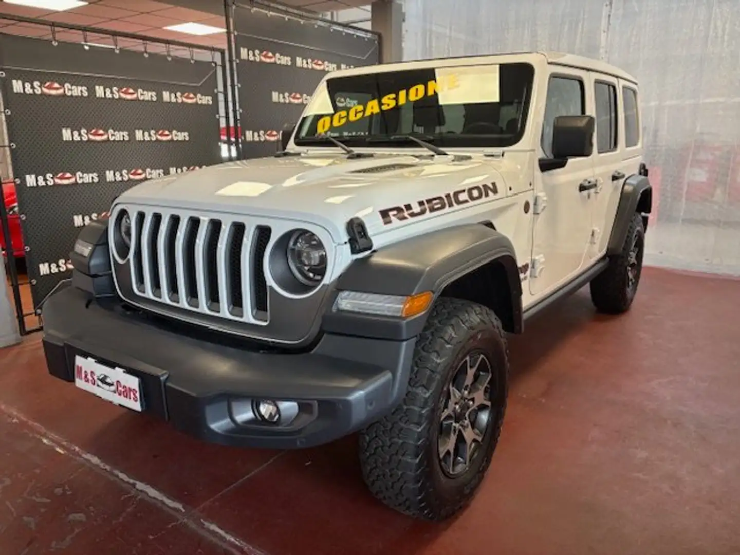 Jeep Wrangler Unlimited 2.0 turbo Rubicon Auto-32.604 KM CERTIF. Bianco - 1