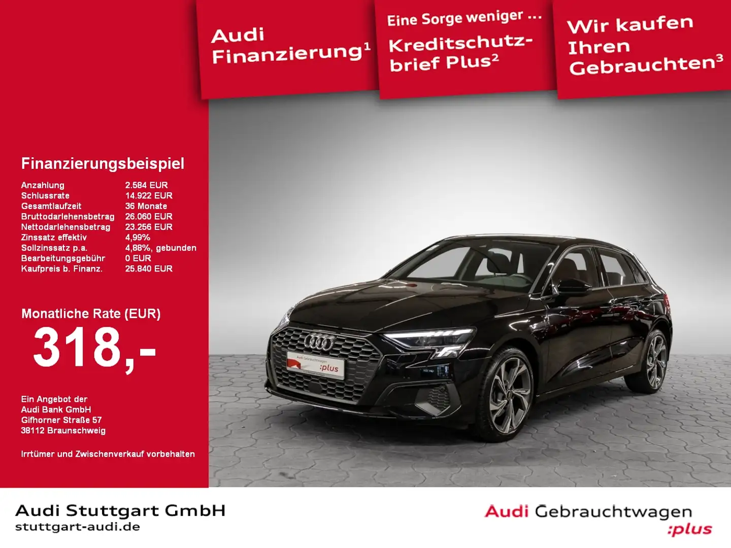 Audi A3 Sportback 40 TFSI e AHK LED Keyless virtCo 18' Schwarz - 1