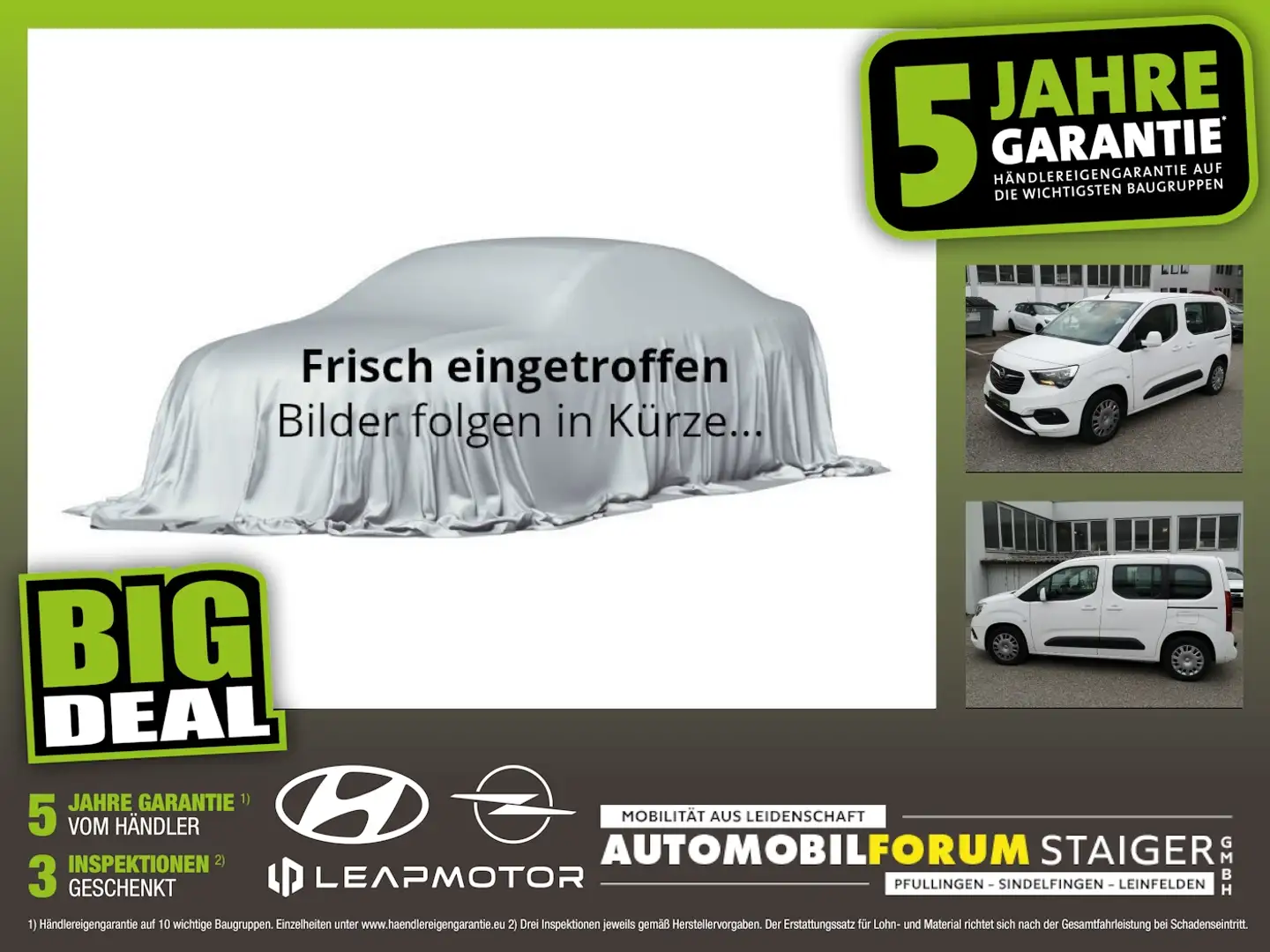 Opel Combo Life E 1.2 Turbo Edition 2xKlima AHK Kam. Bianco - 1