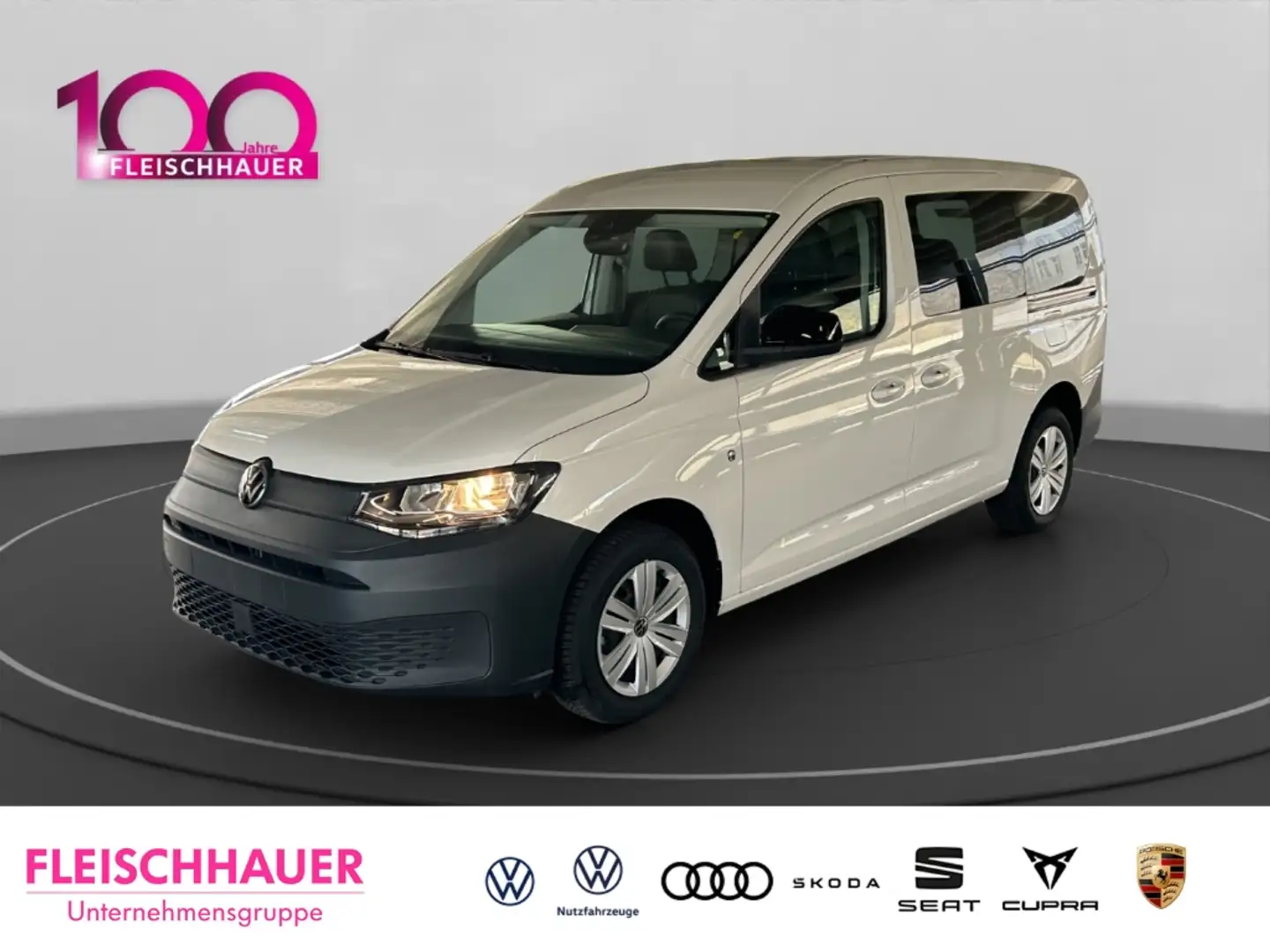 Volkswagen Caddy 7-Sitzer 2,0 TDI DSG+KLIMAANLAGE+TEMPOMAT Blanc - 1