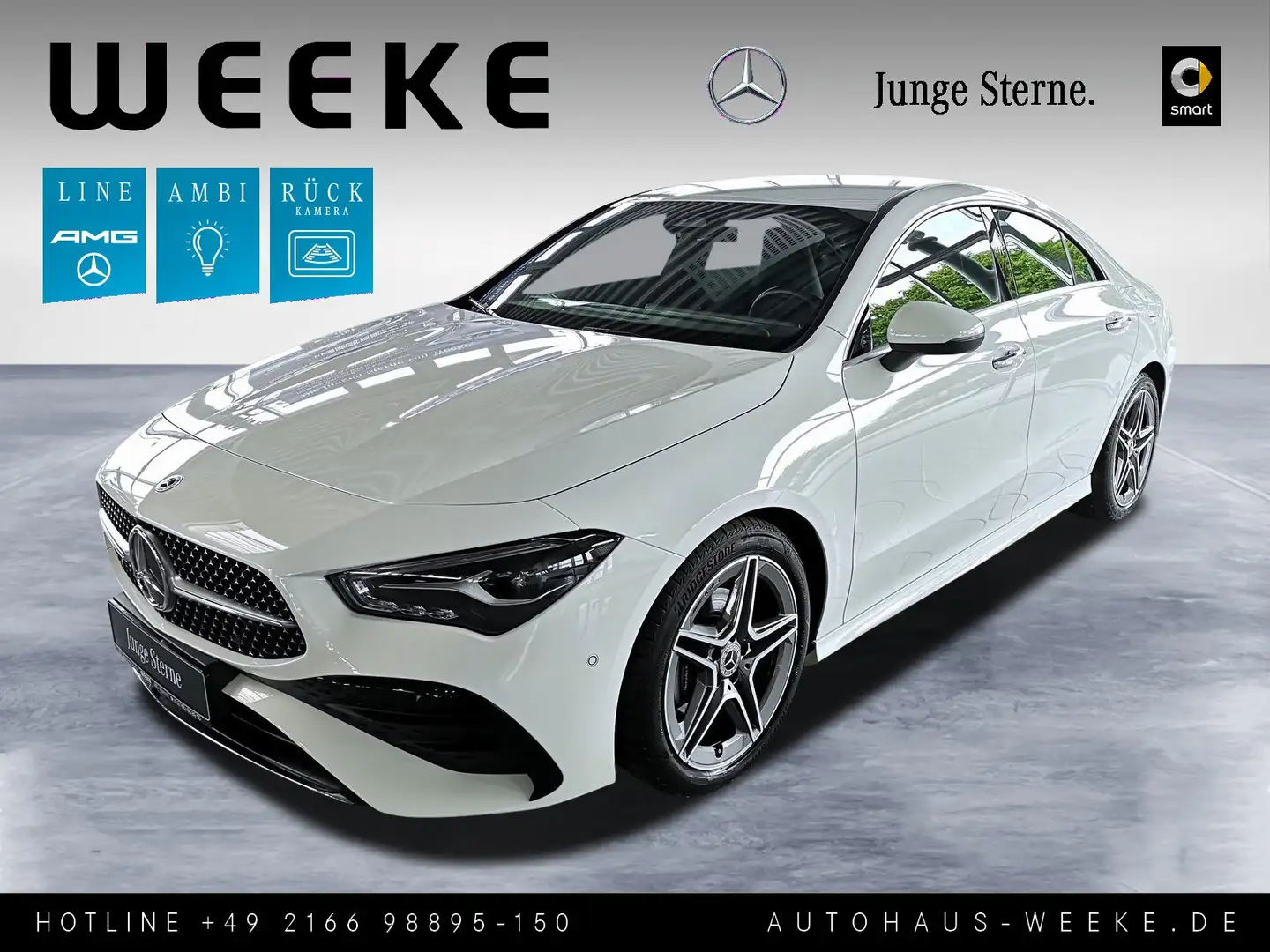 Mercedes-Benz CLA 180 Coupé AMG Line ADVANCED PLUS+SMARTP.-INT Weiß - 1