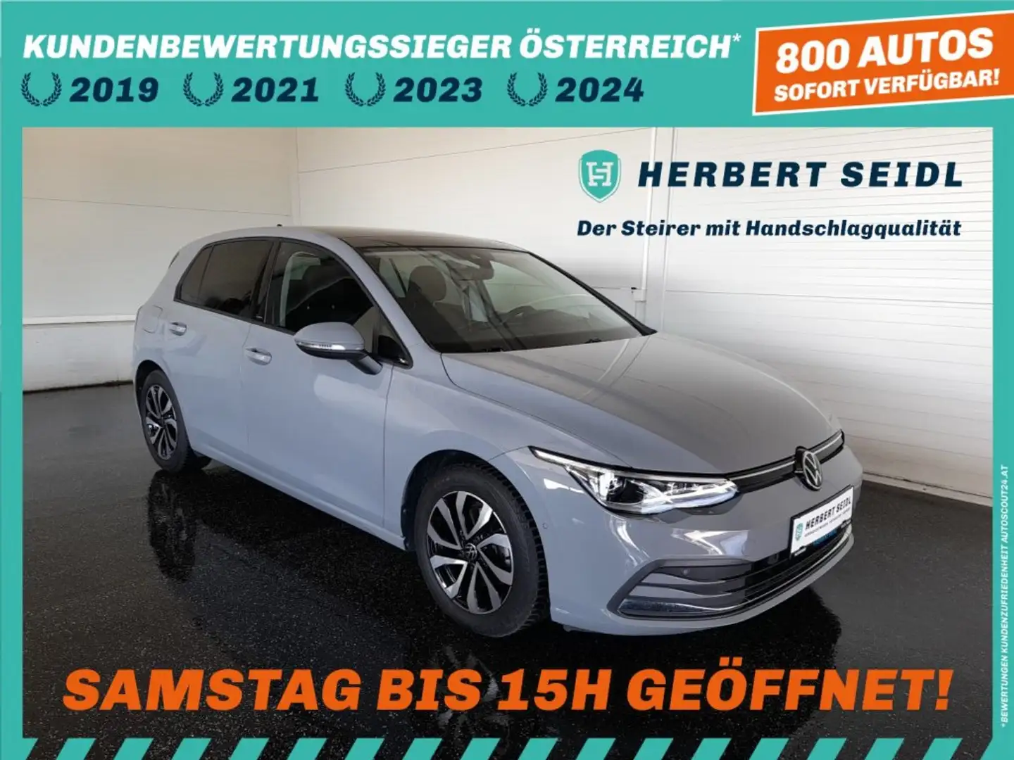 Volkswagen Golf VIII ACTIVE 2,0 TDI DSG *SKY / MATRIX-LED / HEAD-UP / VIRTUELL PRO / NAVI / AHV & KAMERA / ACC / KEYLESS* Grau - 1