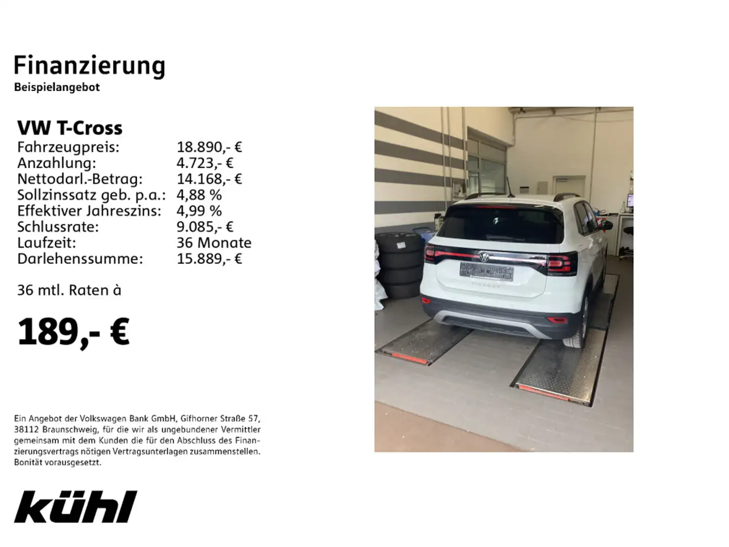 Volkswagen T-Cross 1.0 TSI United Weiß - 2