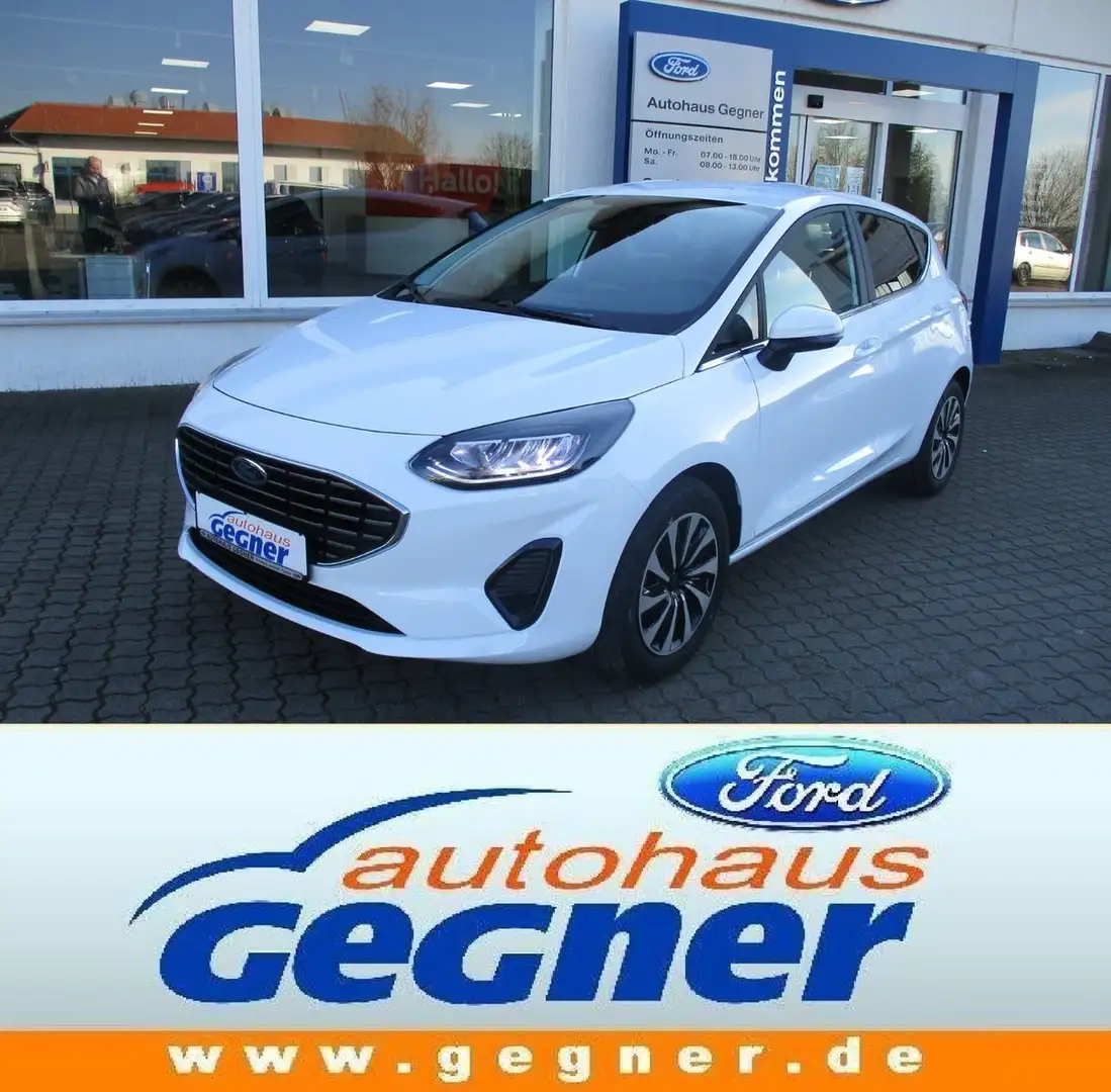 Ford Fiesta 1.0L MHEV Titanium WiPa GRA LED Klima DAB Weiß - 1