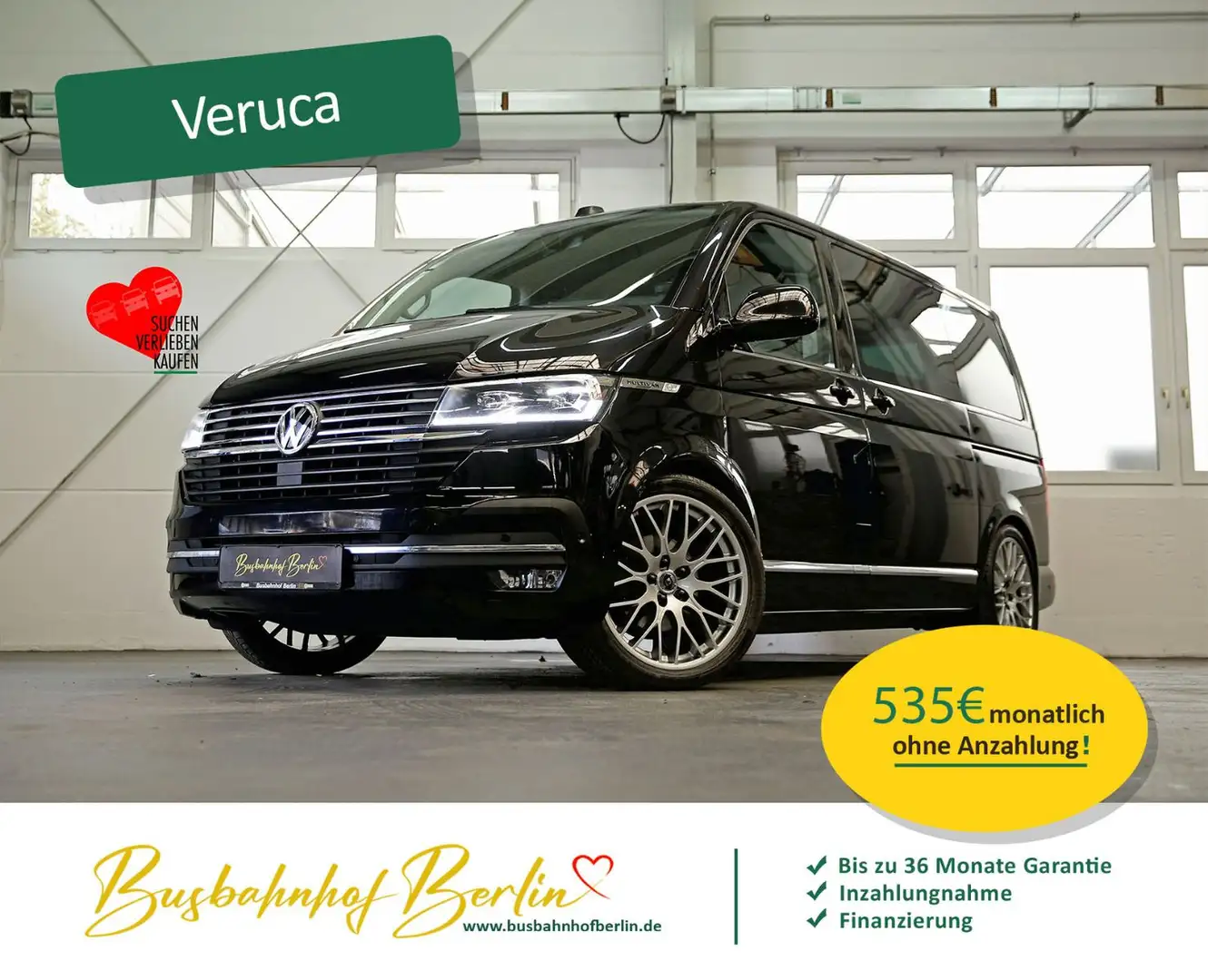 Volkswagen T6 Multivan T6.1 Multivan Highline DSG LED Standhzg.Bilstein Schwarz - 1