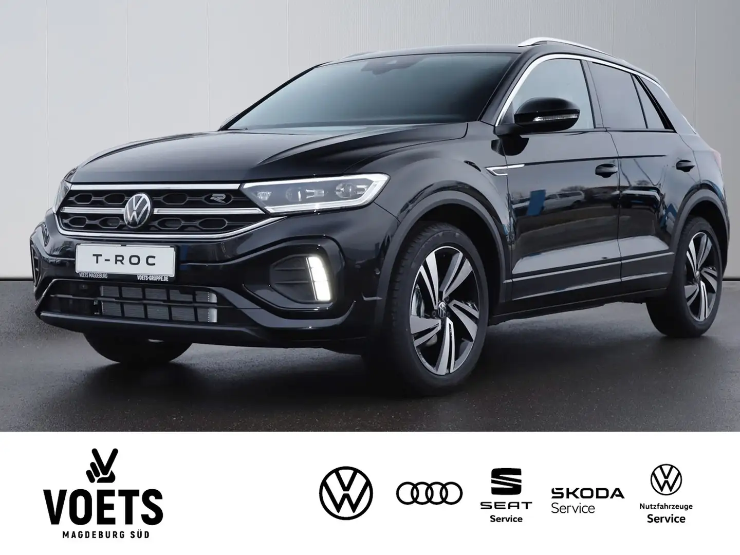 Volkswagen T-Roc R-Line 1.5 l TSI OPF DSG NAVI+AHK+LED Schwarz - 1