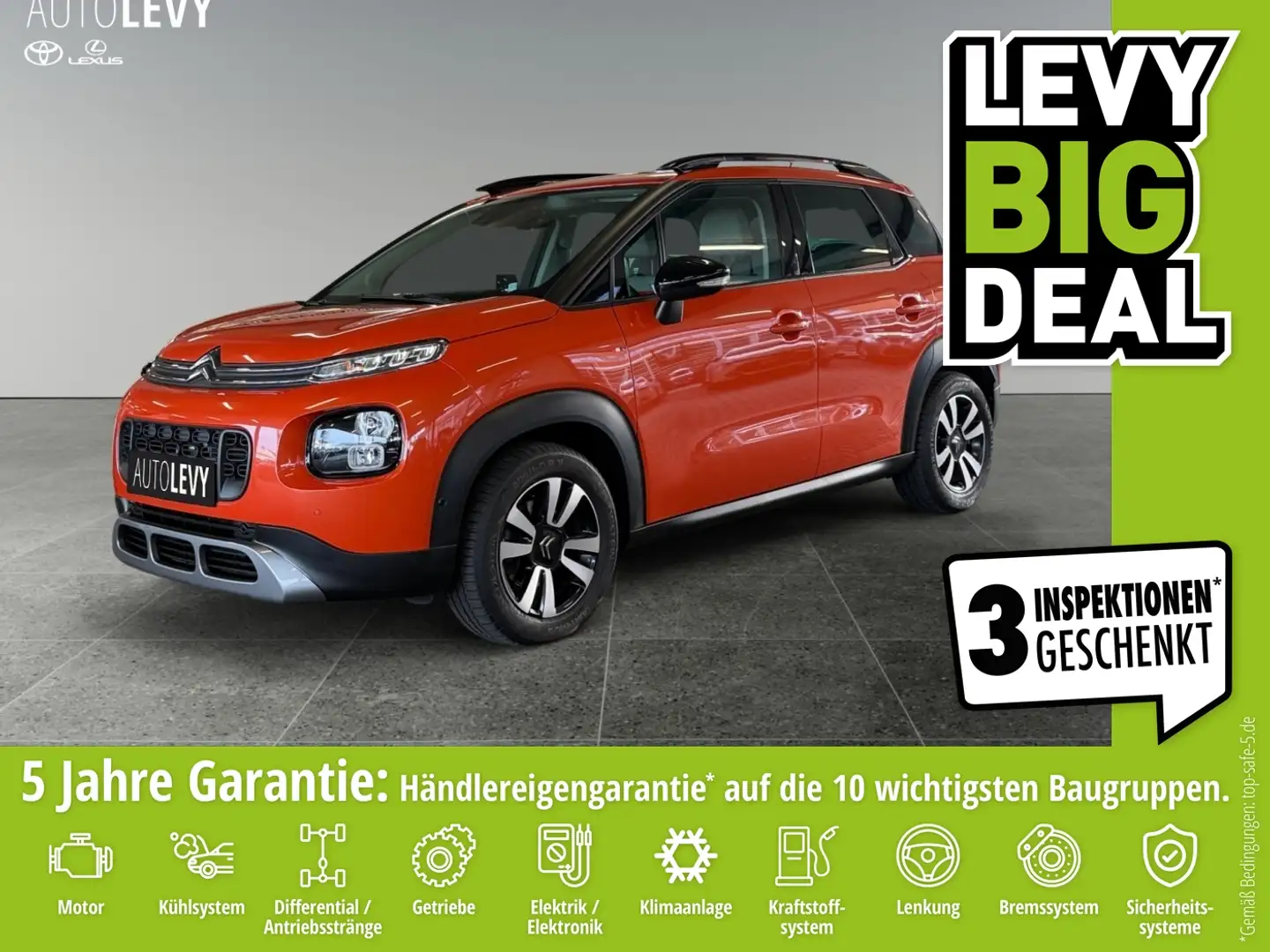 Citroen C3 Aircross 1.2 PureTech S&S 110 Shine *PANO*HUD* Orange - 1