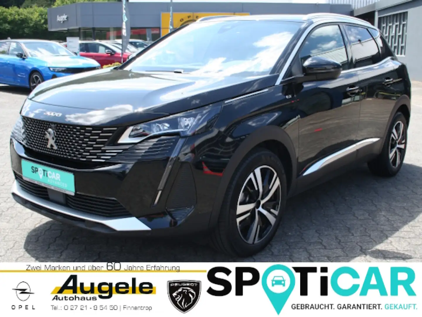 Peugeot 3008 GT, Hybrid 145 E-DSC6, 360°-Kamera, Navigation Schwarz - 1