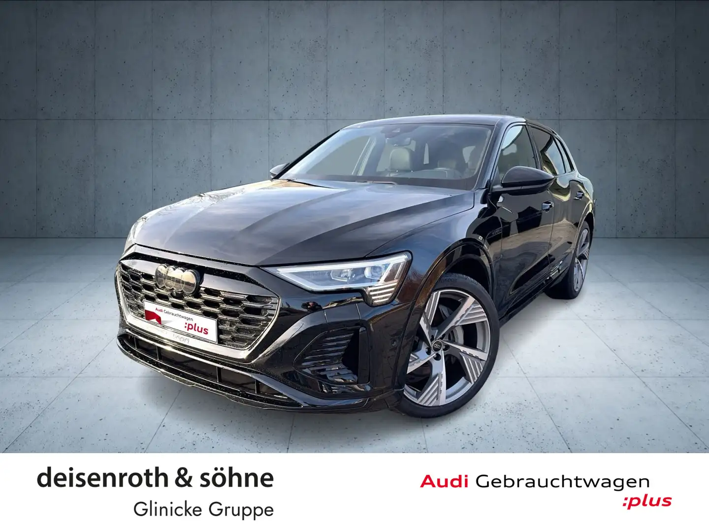 Audi Q8 e-tron S line 55 Matrix/22"/PBox/2xAC/Assist Schwarz - 1