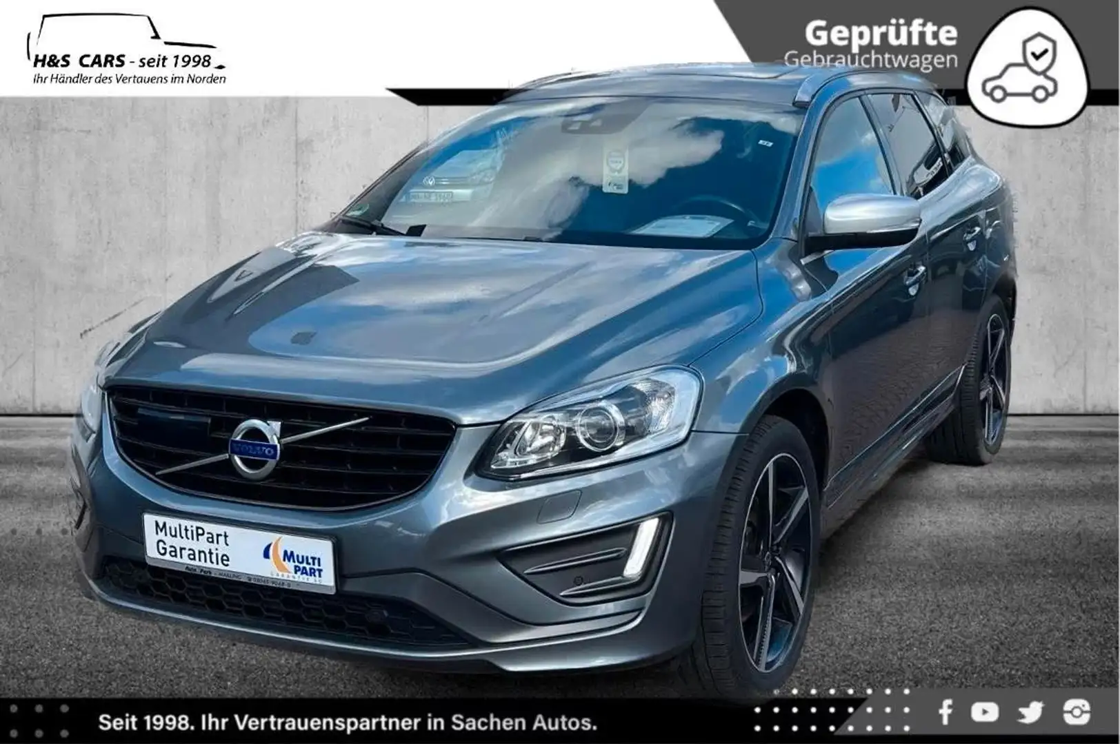 Volvo XC60 R-DESIGN 2.H VOLL BI-XEN PANO MEM ALCANTARA Grau - 2