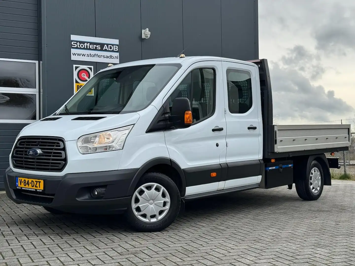 Ford Transit 350 2.0 TDCI 131pk L3 Pick-up Dubbel Cabine 6-Pers Wit - 1