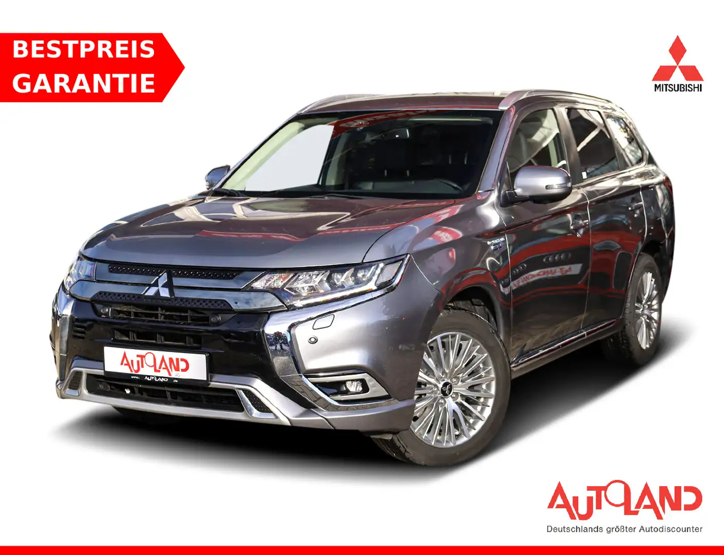 Mitsubishi Outlander 2.4 Hybrid PHEV 4WD LED AHK 360° Navi Silber - 1