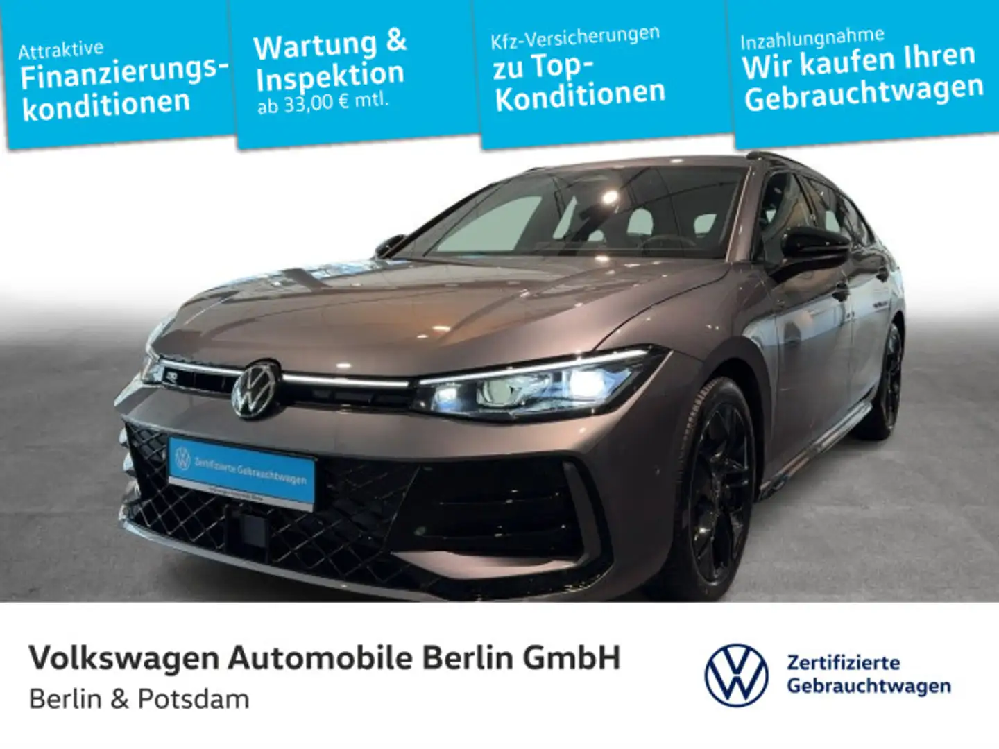 Volkswagen Passat Variant 2.0TDI DSG R-Line 4x4 H&K AHK Grau - 1
