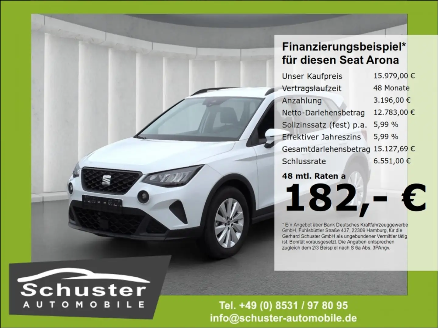 SEAT Arona Style 1.0TSI*LED Tempo digCockp Full-Link Weiß - 1