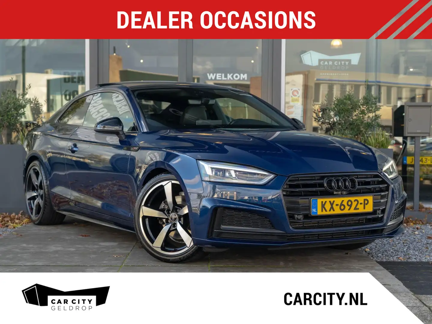 Audi A5 Coupé 2.0 TFSI S-line Launch Edition / Pano / Mass Blauw - 1