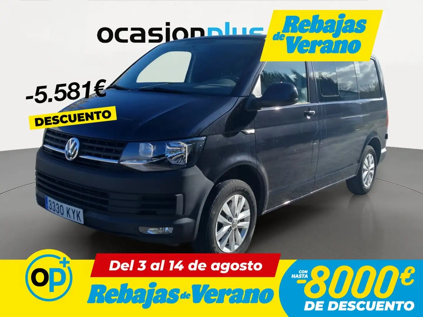 Volkswagen Transporter Mixto 2.0TDI SCR BMT 110kW Negro - 1