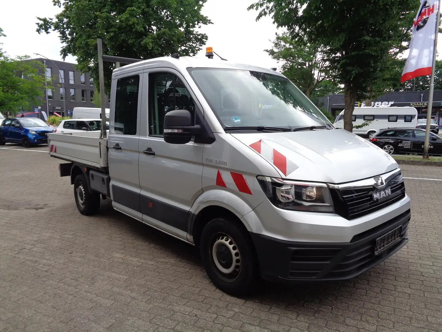 MAN TGE 3.140 Pritsche DOKA *Standheizung* Silber - 1