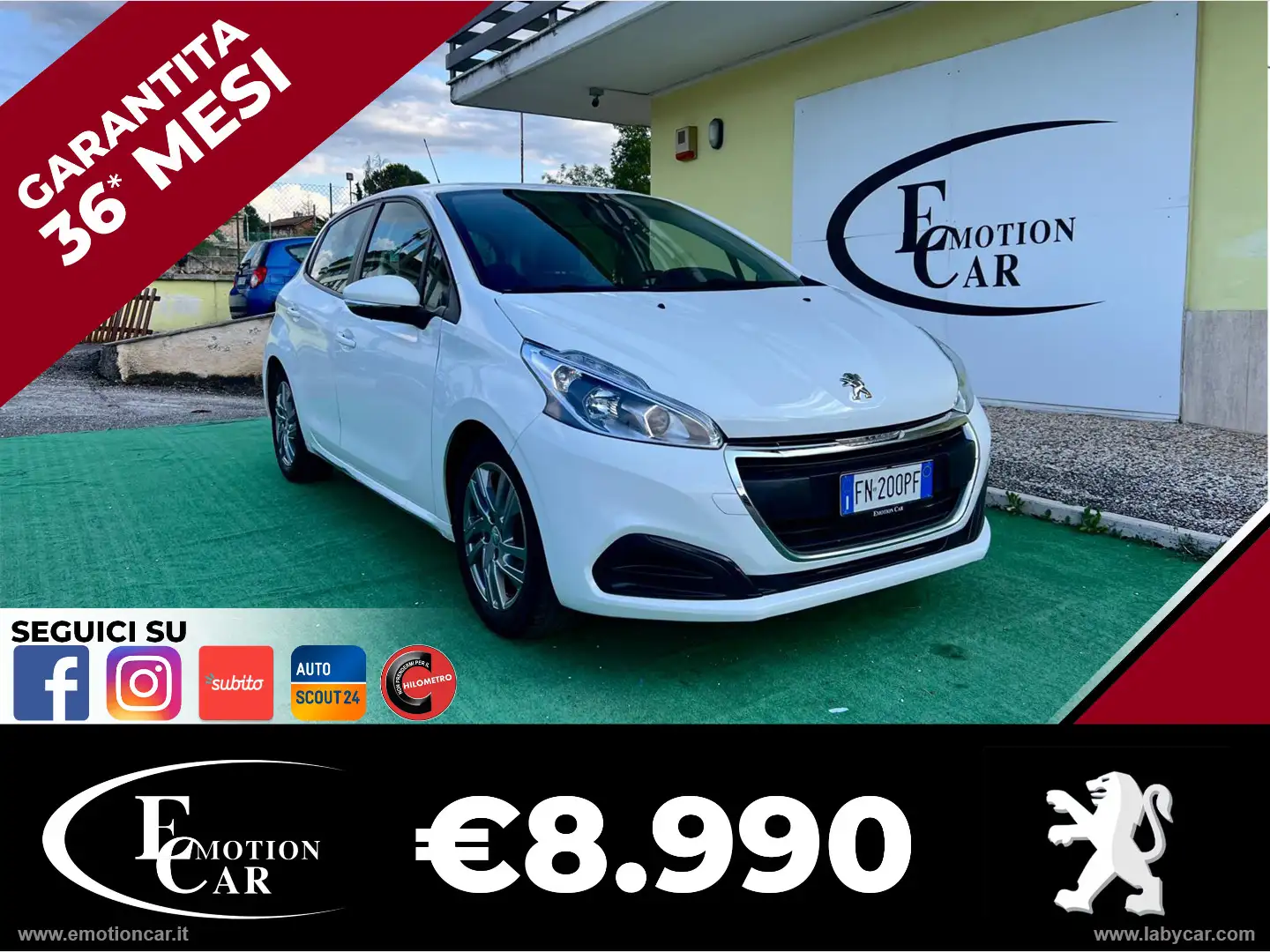 Peugeot 208 PureTech 82 5p. Active - 2018 Blanc - 1