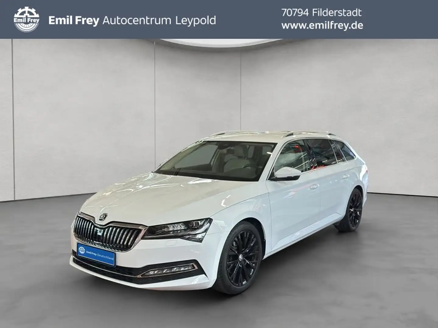 Skoda Superb Combi 2.0 TDI DSG Premium Edition Blanc - 1
