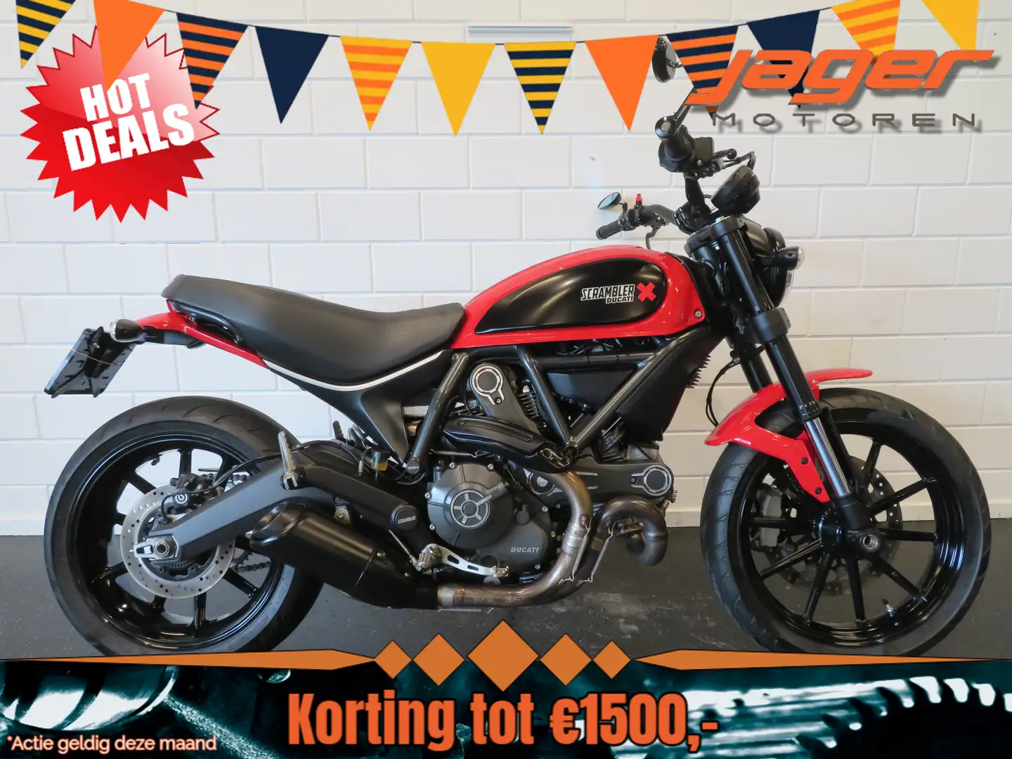 Ducati Scrambler 800 ICON CLASSIC HISTORIE Rood - 1