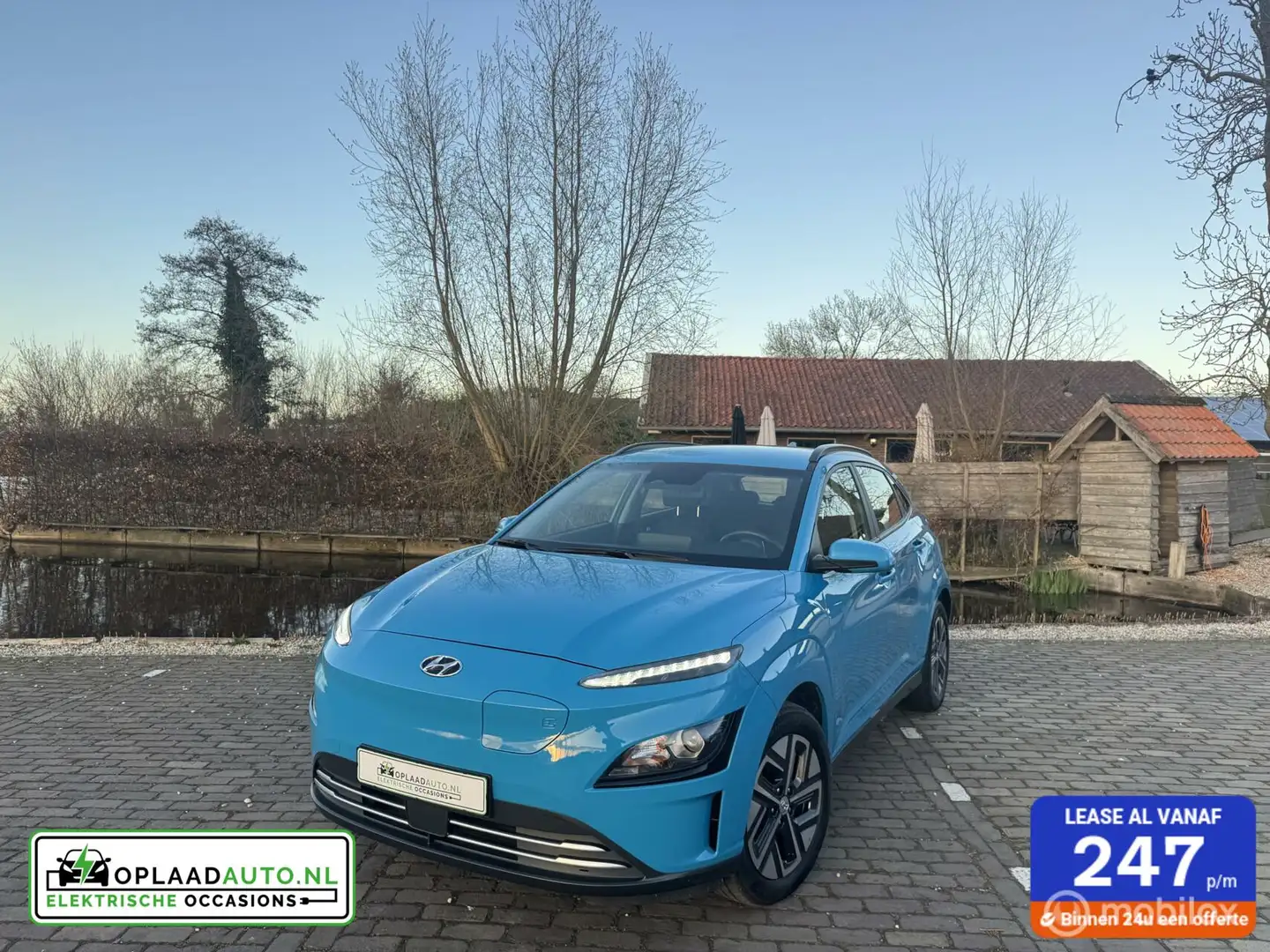 Hyundai KONA EV Select 39 kWh | 3-Fase | facelift Blauw - 1