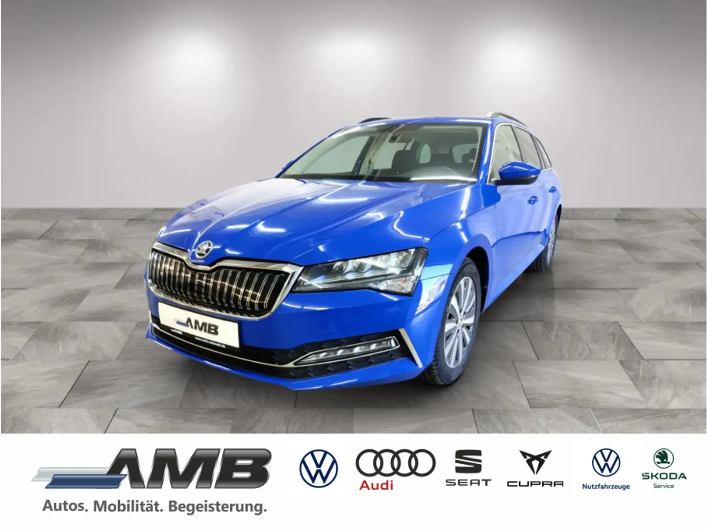 Skoda Superb Combi Ambition 1.4 TSI iV Standhzg/virt.C Bleu - 1
