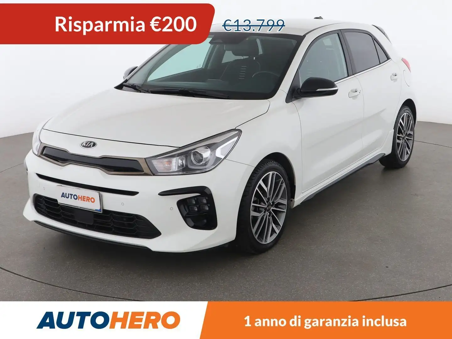 Kia Rio 1.0 TGDI Mild-Hybrid GT Line 100 CV MHEV Bianco - 1