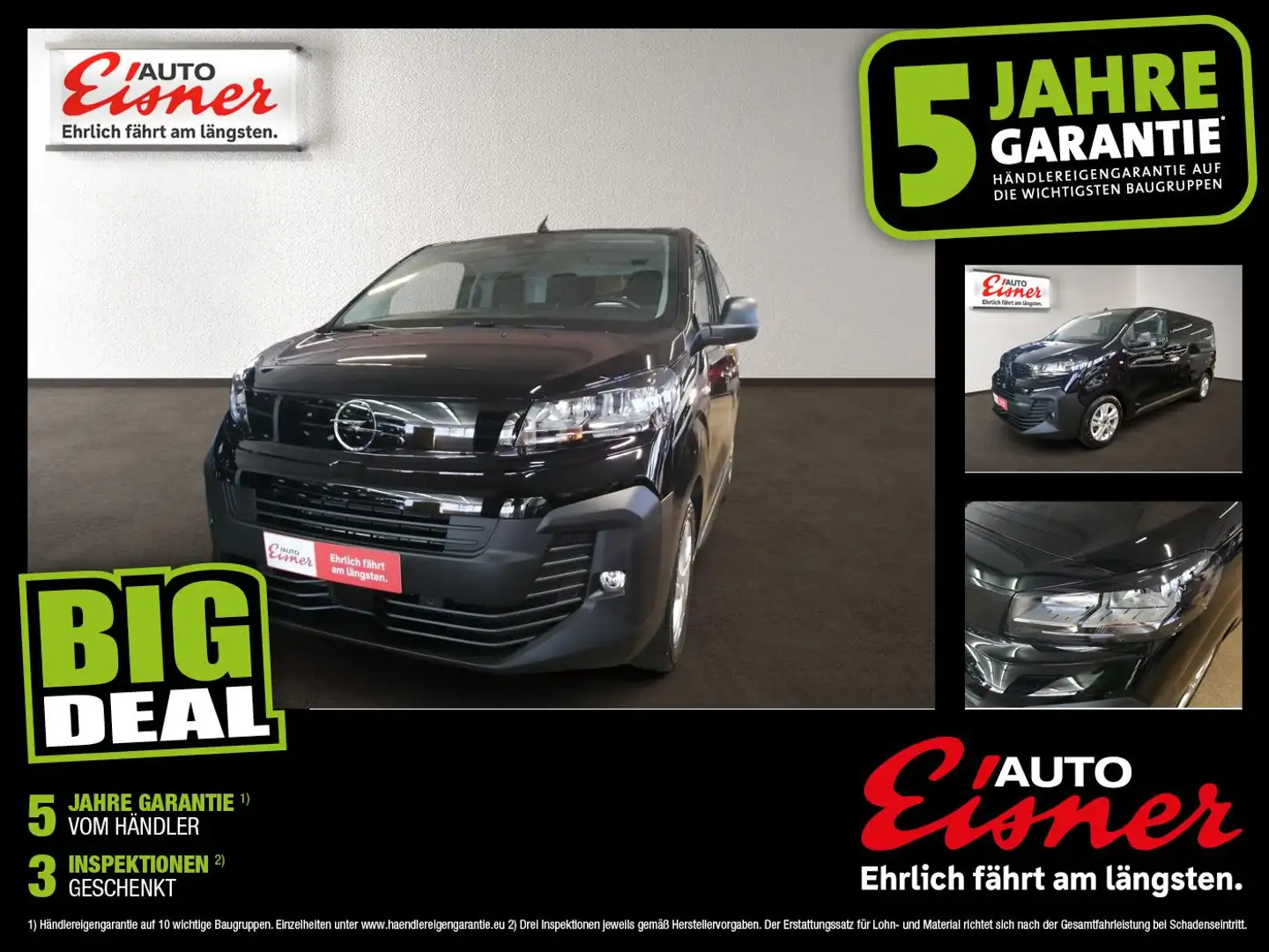 Opel Vivaro KW M TOP Snderausstattung, Rückfahrkamera Schwarz - 1