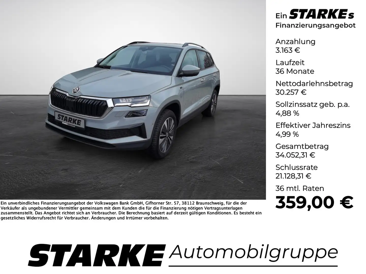 Skoda Karoq 1.5 TSI DSG Selection Gris - 1