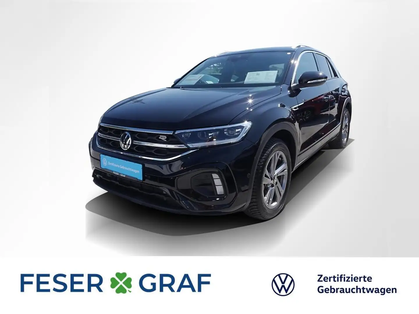 Volkswagen T-Roc 1.5 TSI R-Line DSG ACC LED Navi Sitzh. 17" Schwarz - 1