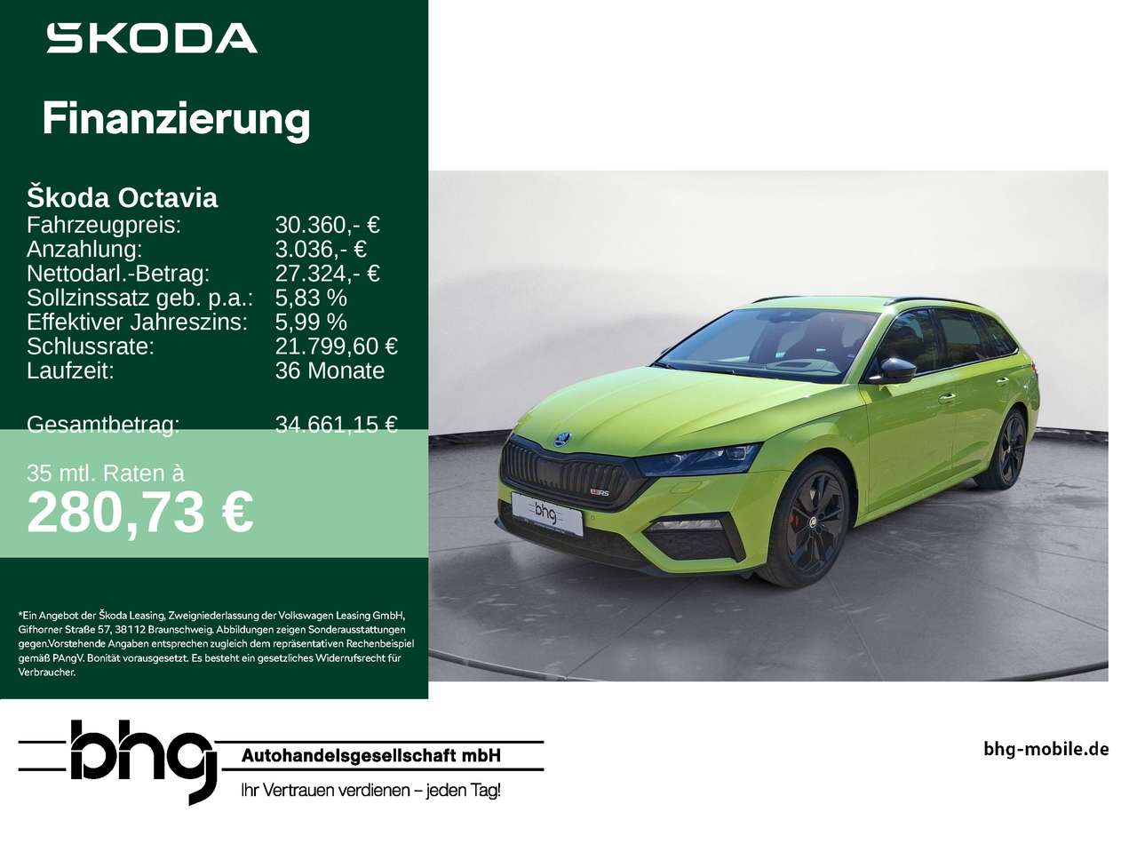 Skoda Octavia — Skoda Octavia Combi RS 2.0 TSI DSG *HEAD-UP-DISPLAY *A