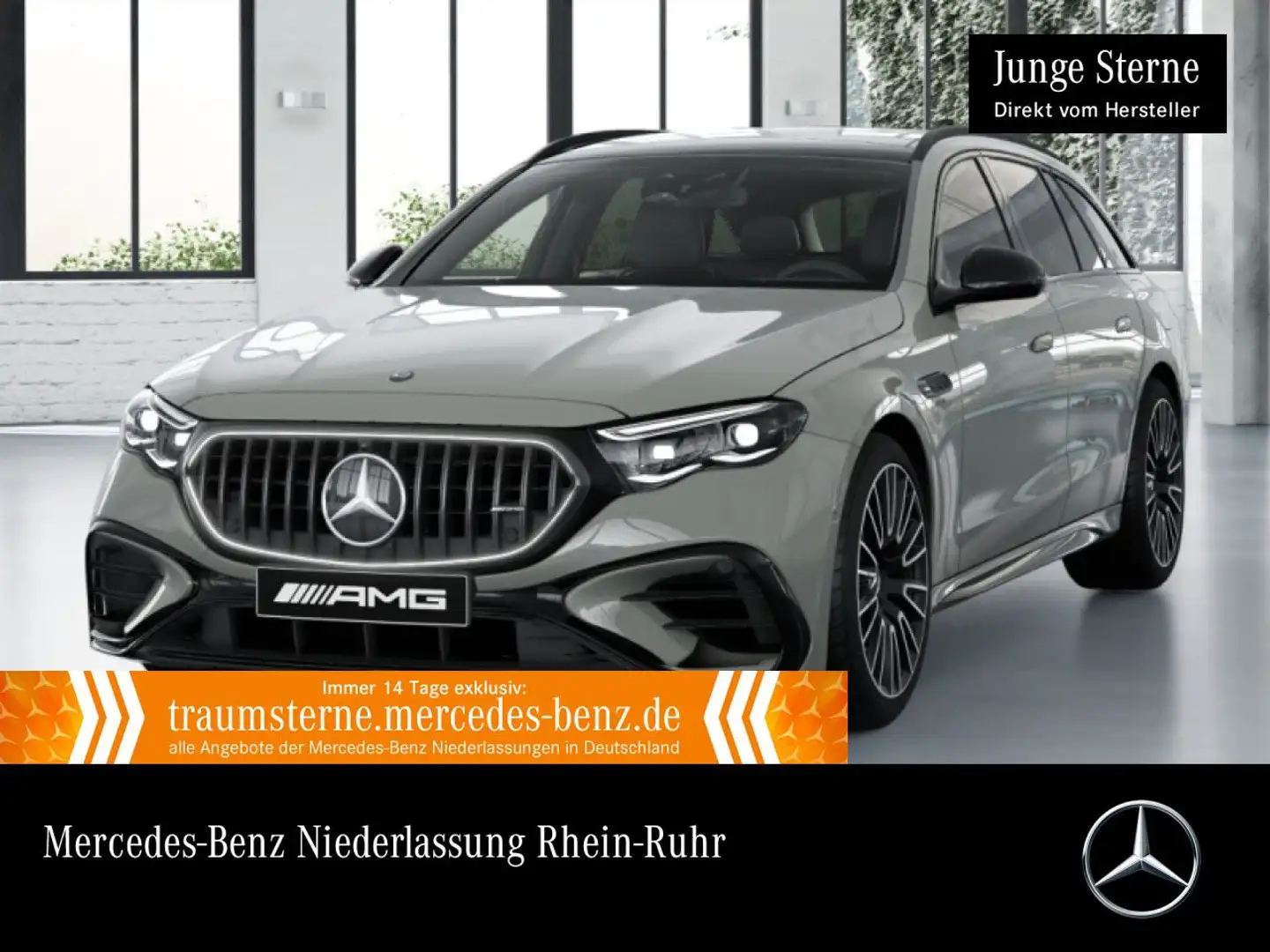 Mercedes-Benz E 53 AMG T 4M Hybrid Fahrass 360° Pano Burmester Grau - 1