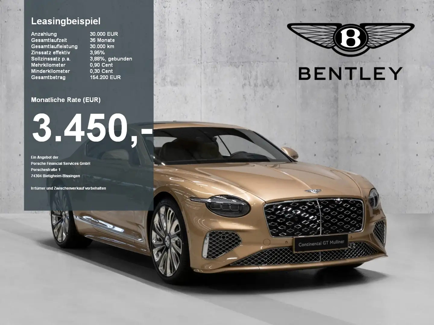 Bentley Continental GT Mulliner Mulliner Bespoke Interior Oro - 1