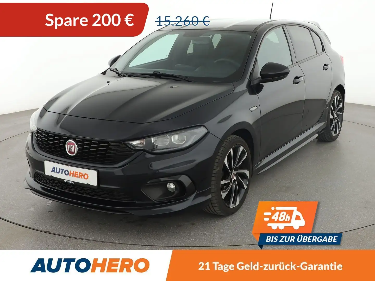 Fiat Tipo 1.4 Turbo S-Design*NAVI*TEMPO*PDC*SHZ* Schwarz - 1