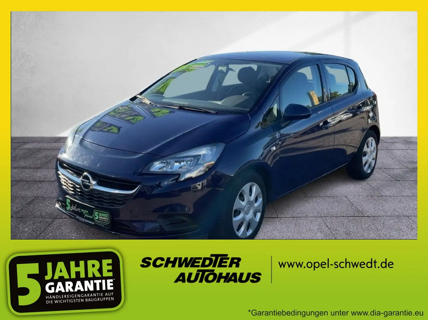 Opel Corsa E 1.2 Edition SHZ+Winterp.+PDC+TOP Gepflegt Bleu - 1