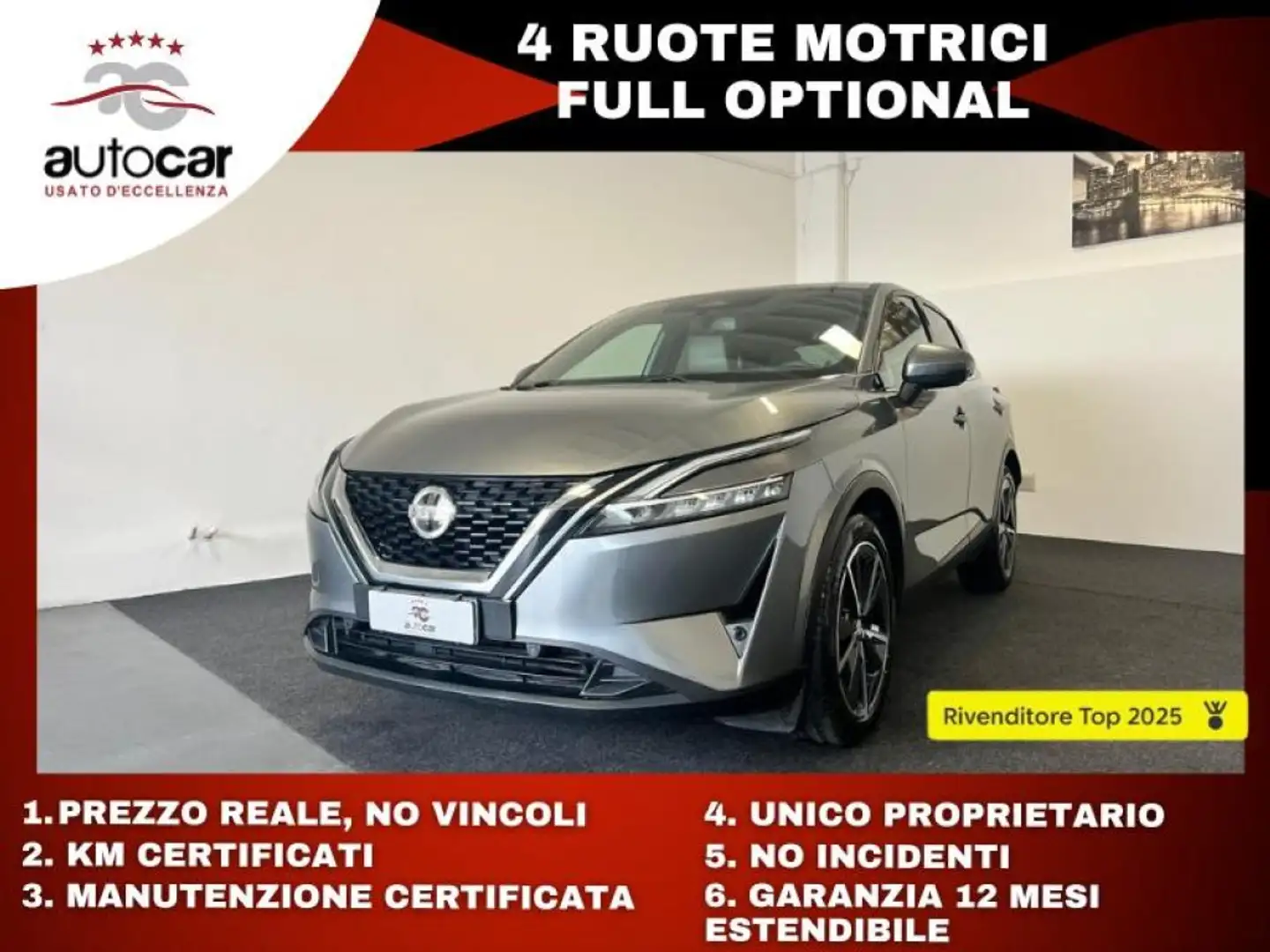 Nissan Qashqai MHEV 158 CV Xtronic 4WD Tekna Grigio - 1