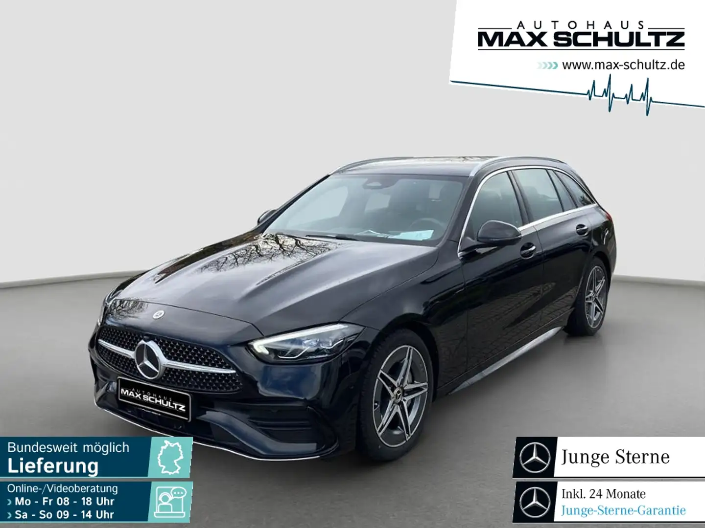 Mercedes-Benz C 220 d T AMG LINE ADVANCED*AHZV*KAMERA*DAB*EDW* Schwarz - 1