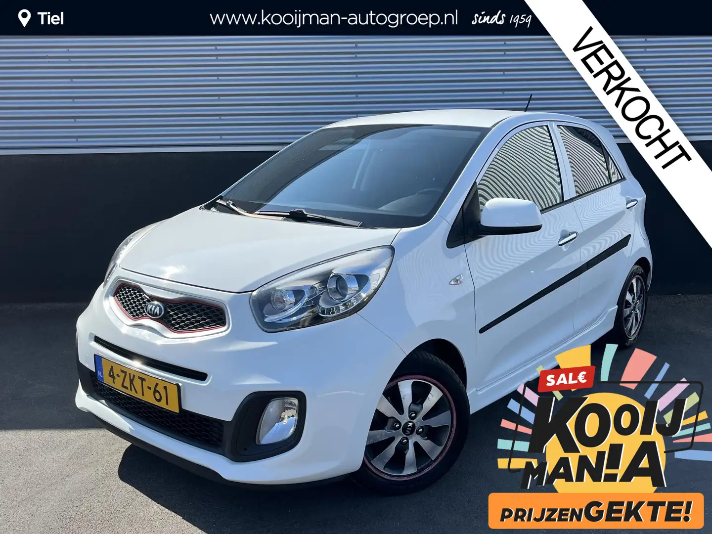 Kia Picanto 1.0 CVVT X-treme Lederen bekleding, Climate contro Blanc - 1