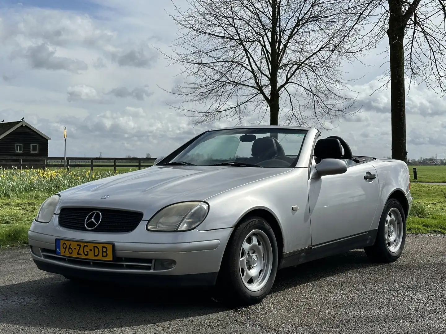 Mercedes-Benz SLK 200 Leer * Perfecte auto Gri - 1