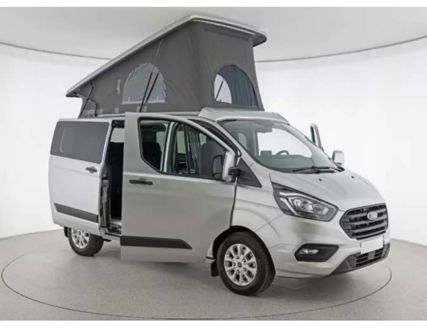 Ford Transit Custom Flexibus m. Aufstelldach, Camper, Standheizung, Silber - 2