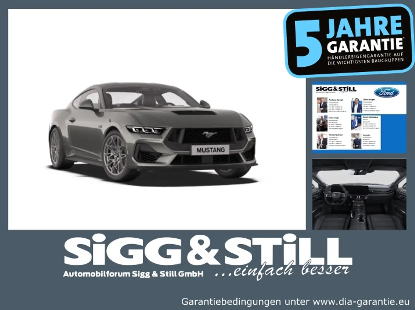 Ford Mustang Coupe GT 5.0 **NEUES MODELL** ACC Grau - 1