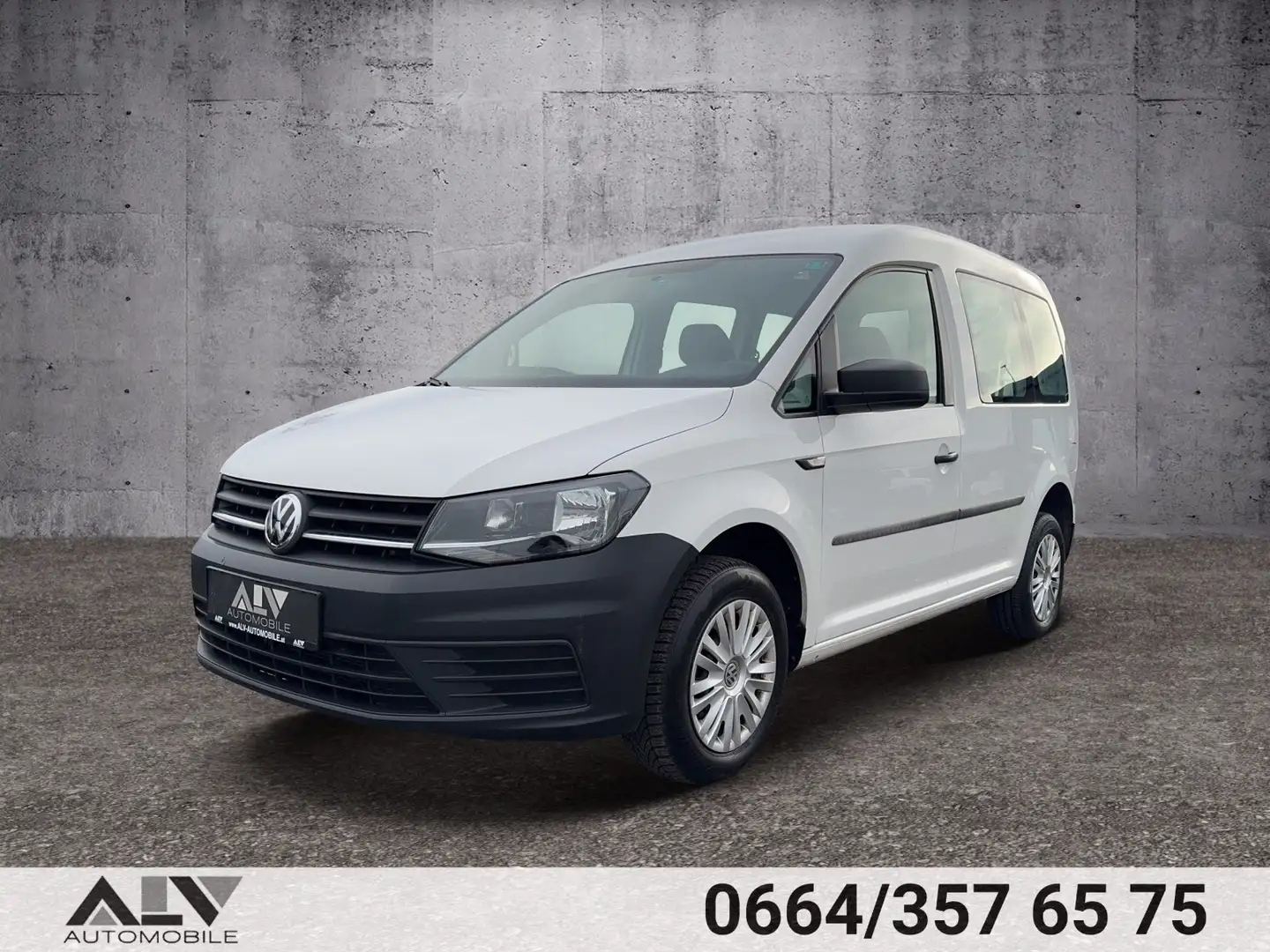 Volkswagen Caddy Conceptline BMT 2,0 TDI 5-Sitzer Mwst. 1.Besitz Weiß - 2