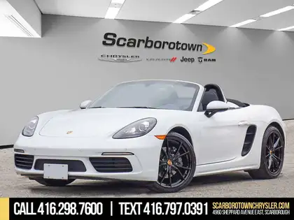 White 2020 Porsche 718 Boxster Convertible Rear-Wheel Drive 6-Speed Automatic