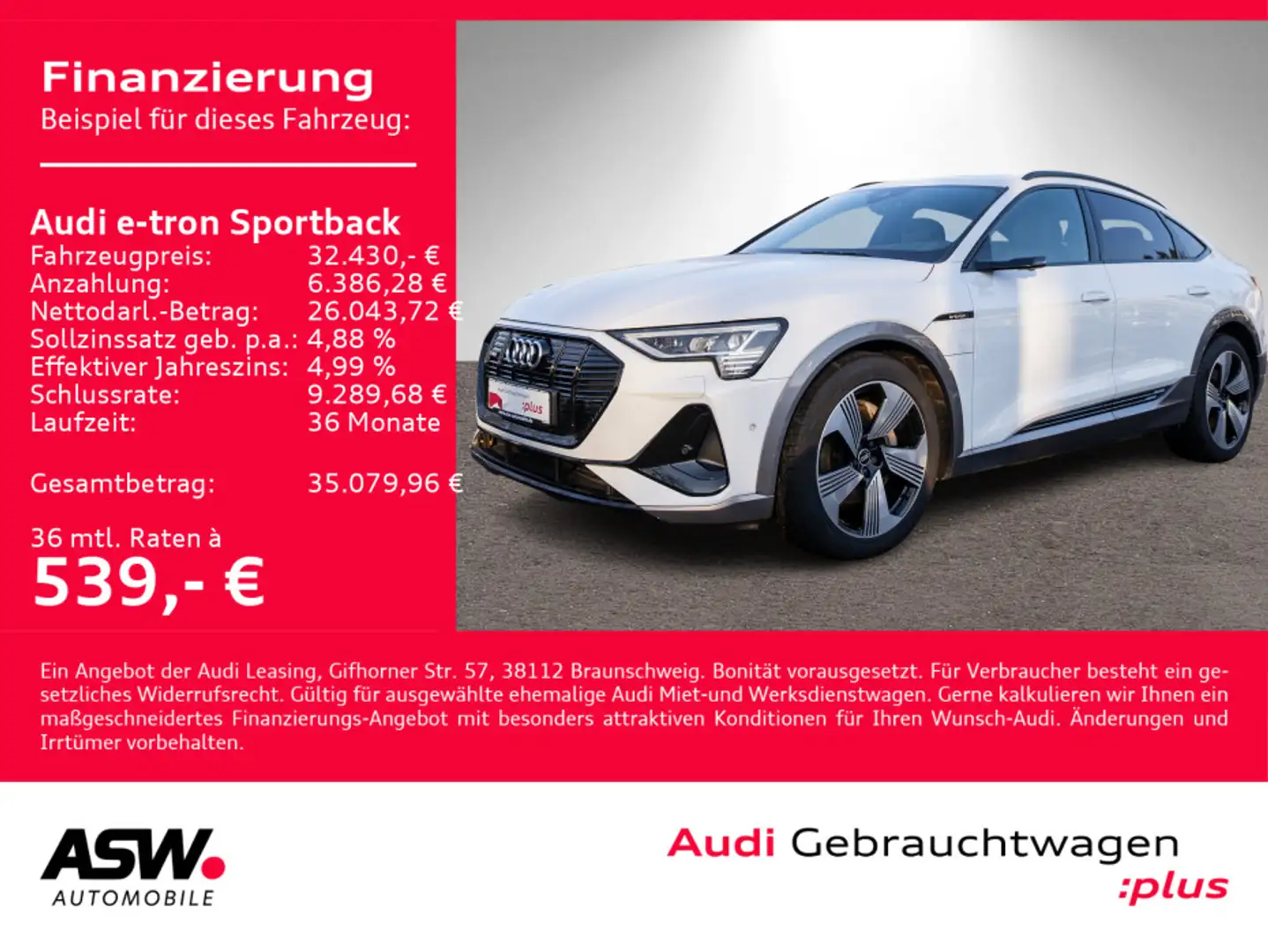 Audi e-tron S line quattro MATRIX B&O AHK Blanc - 1