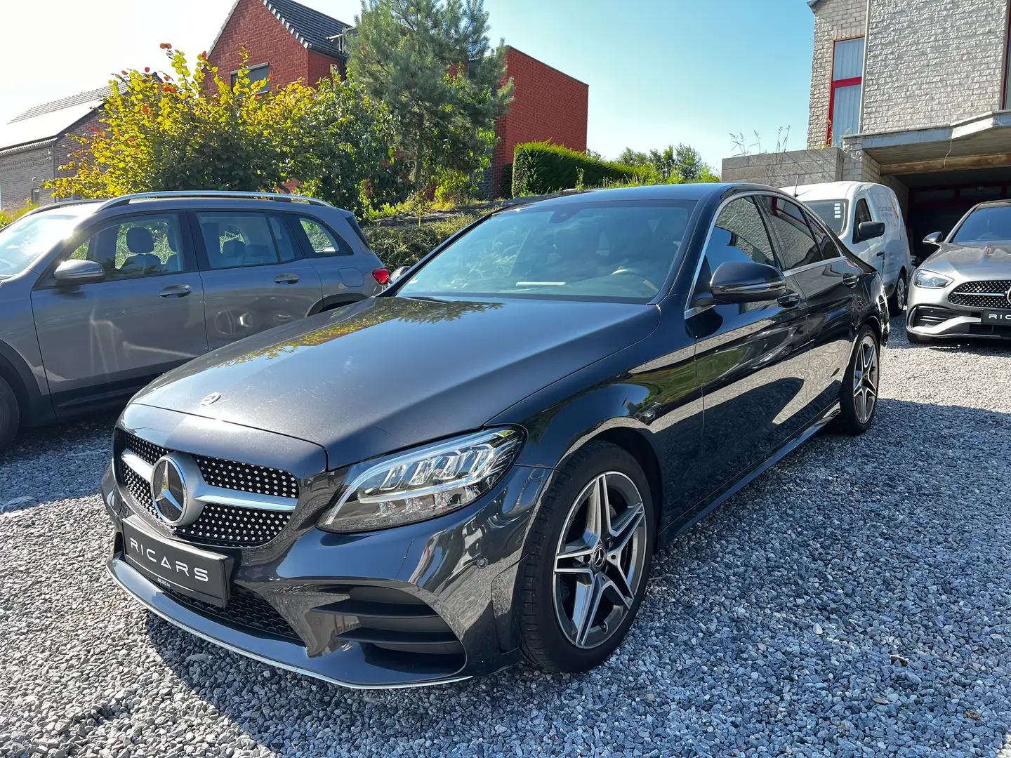 Mercedes-Benz C 180 d Facelift AMG Line Cuir Camera Carnet GARANTIE 1a Zwart - 1
