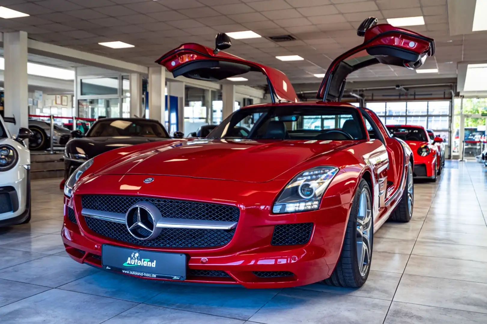 Mercedes-Benz SLS Coupe*Bang&Olufsen*Carbon*Rear-Cam*Top Rood - 1