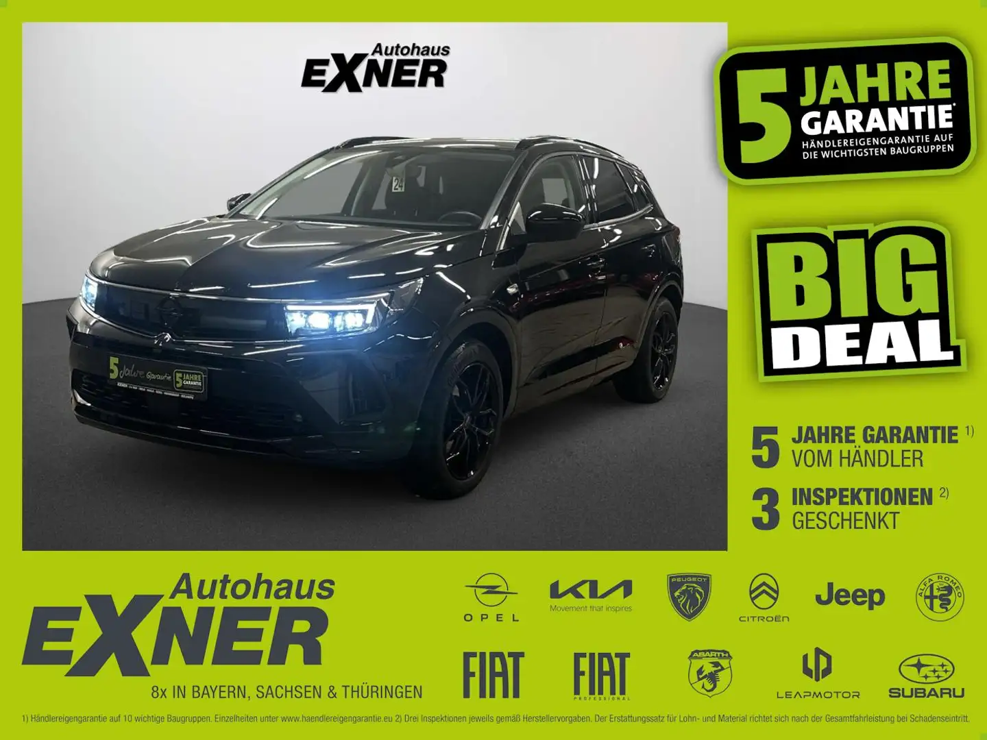 Opel Grandland 1.6 Turbo Hybrid GS LINE ACC+LED+Navi Schwarz - 1